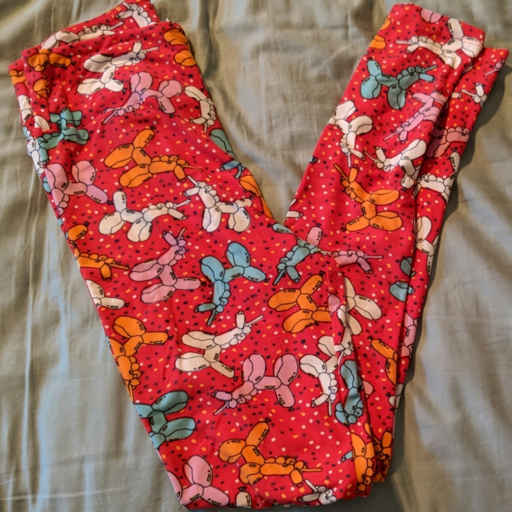 Lularoe birthday balloon animal leggings os